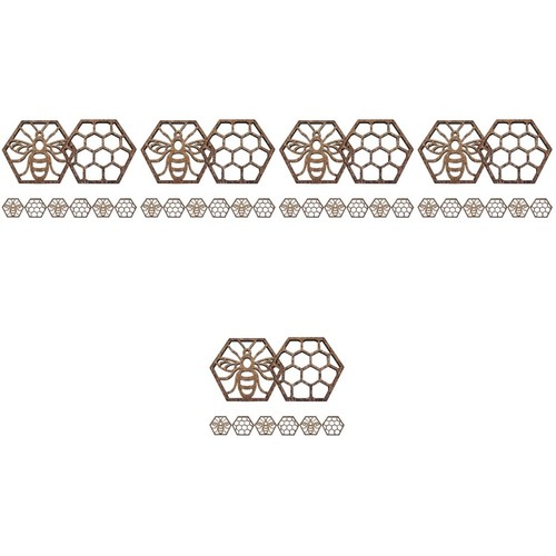 40pcs hollow hexagonal wood - 40pcs,