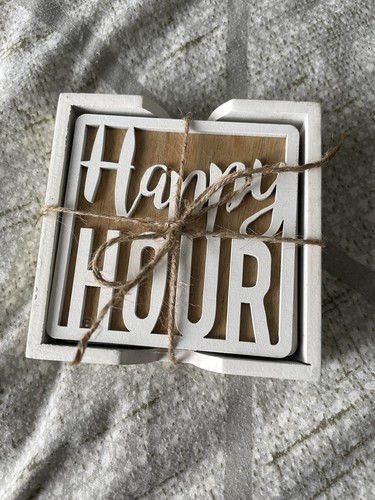 Wooden letter coasters - letter,