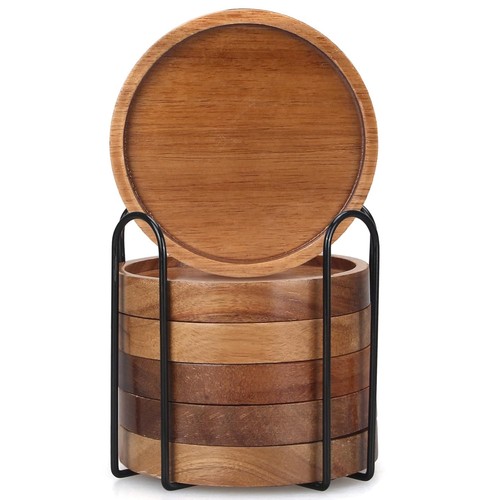 Pcs best wooden coasters - pcs,
