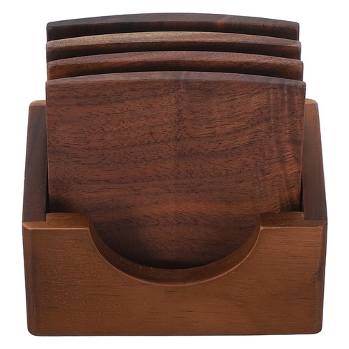 Walnut set wooden cup - cup, cushions