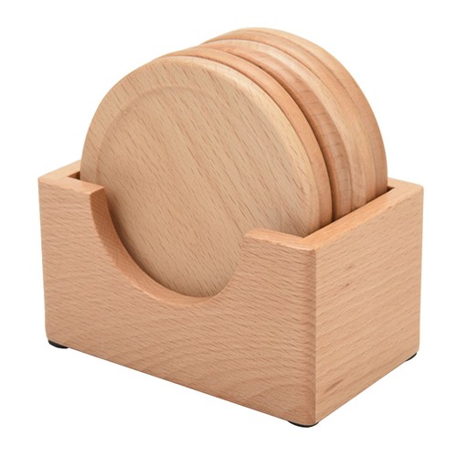 Pcs wooden coasters drinks - pcs,