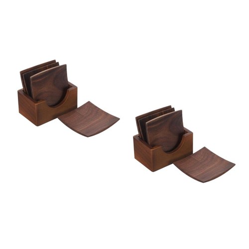Sets walnut coaster for - sets,