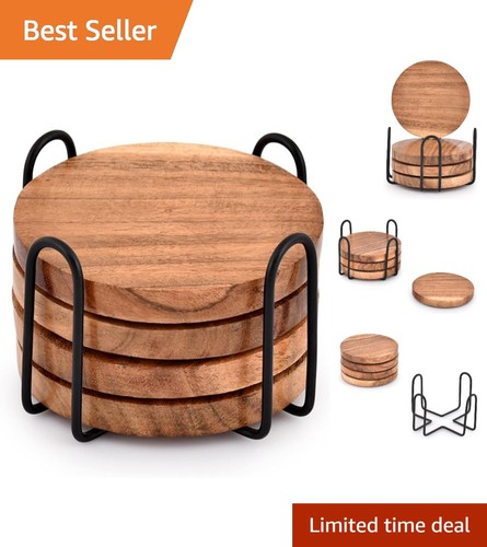 Unique set round acacia - 4,