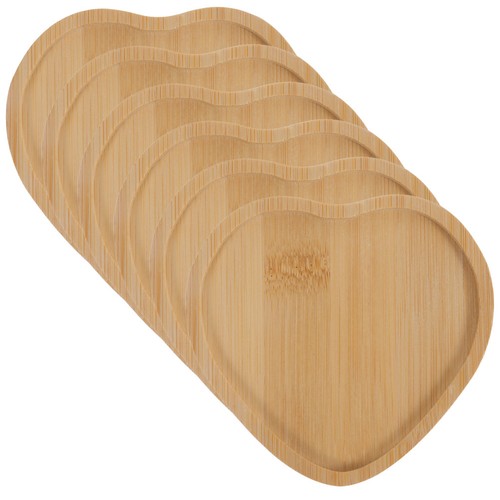6pcs reusable bamboo coaster - 6pcs,