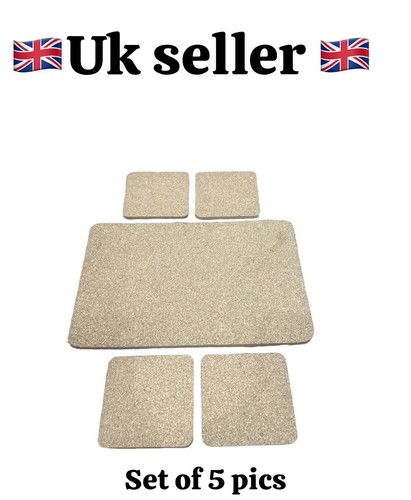 New set square cork coasters - new,