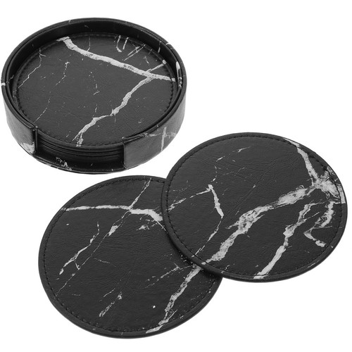 Coaster holder black - holder, marble