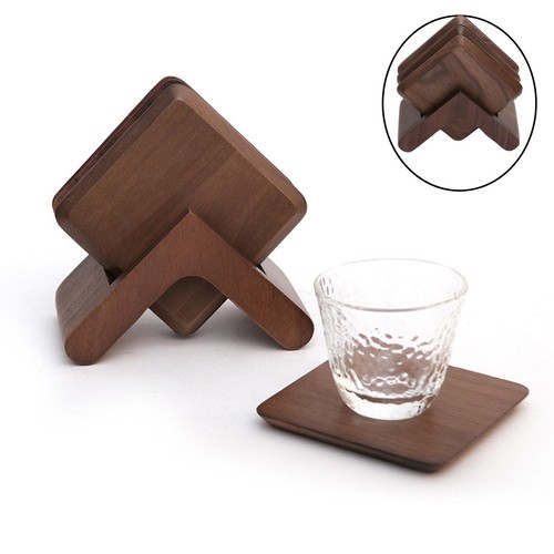 Beverage coaster with holder