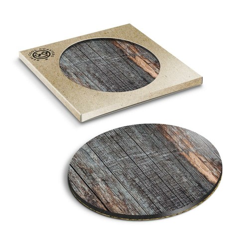 Boxed round coasters - boxed,