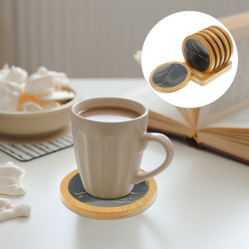Reusable wooden cup - cup, coasters