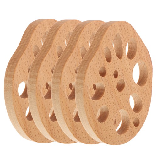 4pcs handmade beech wood - handmade, drink