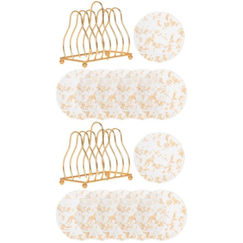 12pcs reusable acrylic - 12pcs, coaster