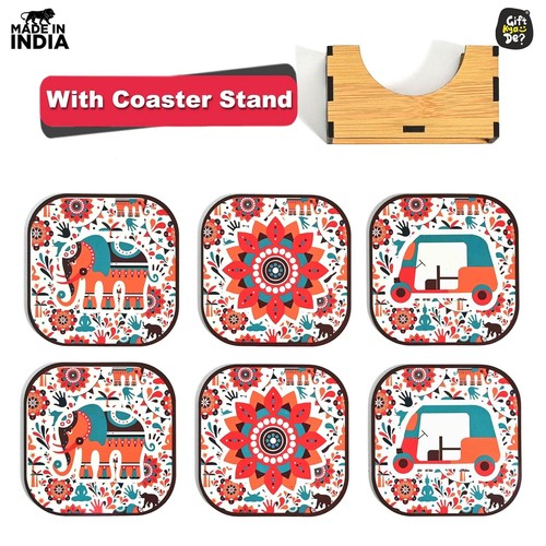 Set wooden coasters with - of,